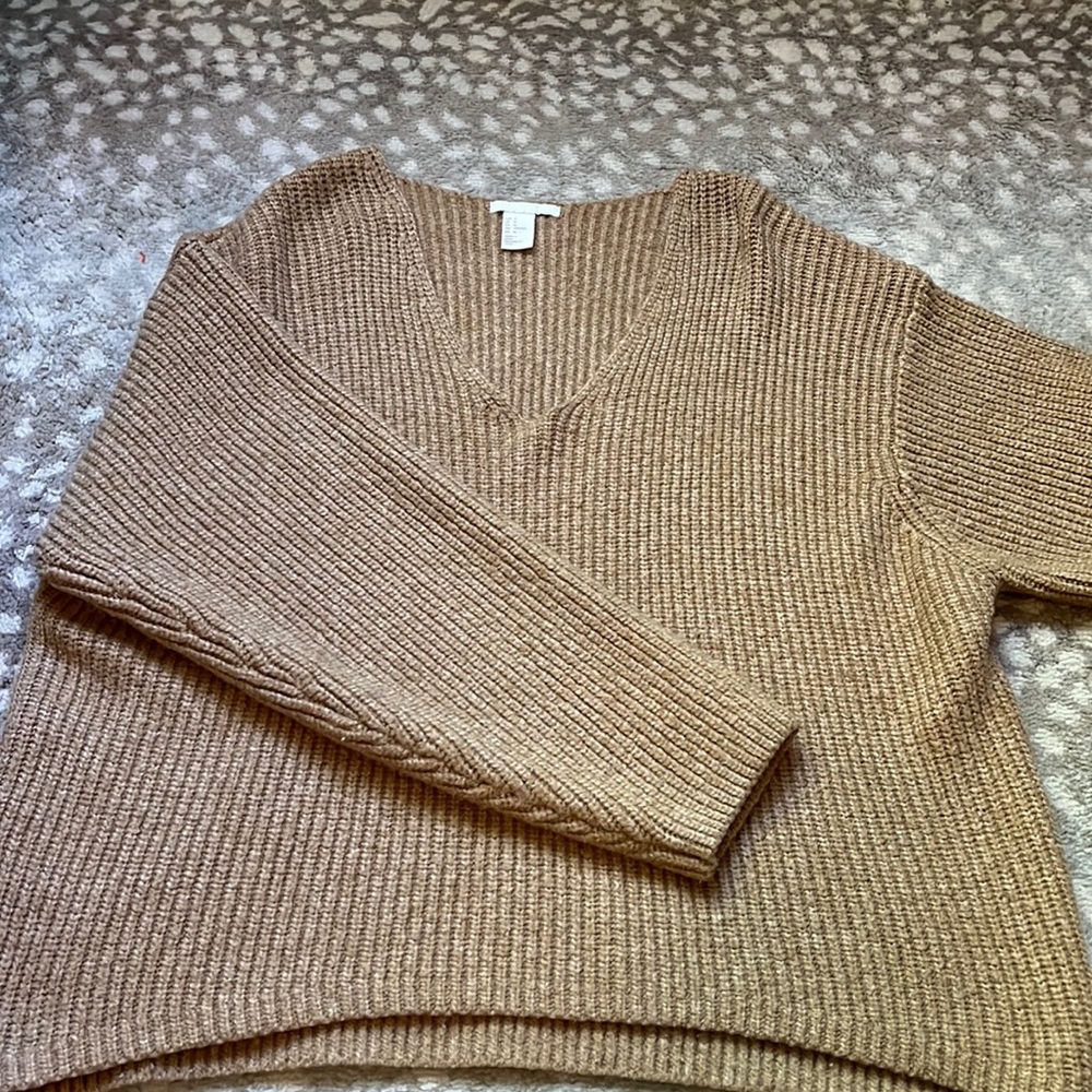 Brown knit sweater